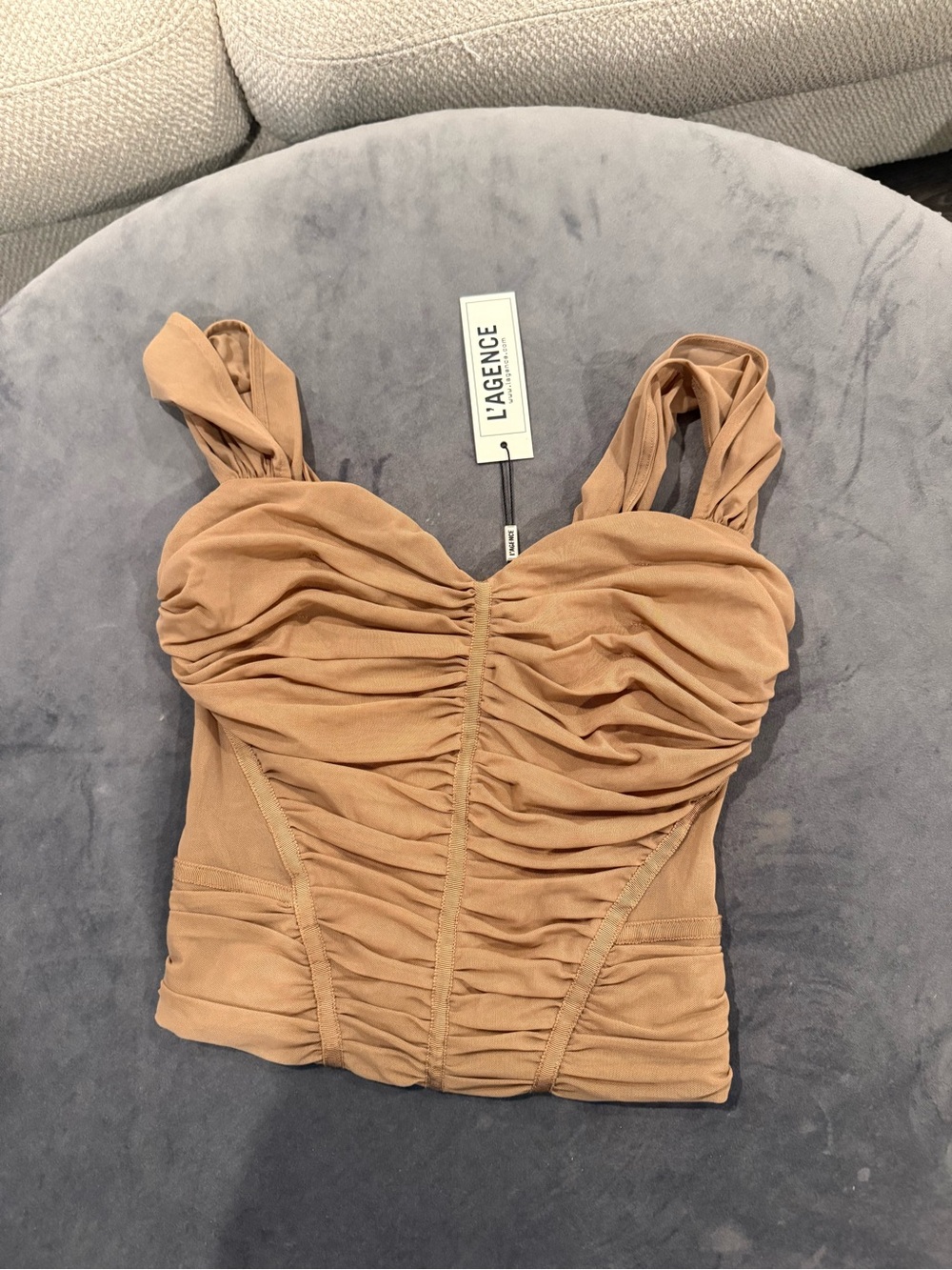 L’agence Ruched Bustier Top